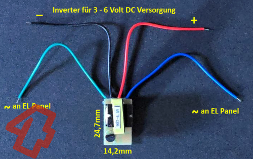 5 Volt Inverter for EL-Folien bis 90cm2 Fläche