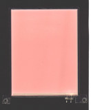 Leuchtfolie, rosa-weiß, 87mm x 112mm, laminiert