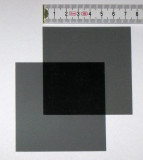 Polarisationsfolie, 75mm x 75mm, mit Schutzfolien