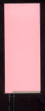 Leuchtfolie, rosa-weiß, 39mm x 93mm, laminiert