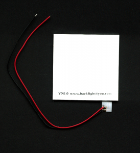 LED-Backlight, 53mm x 53mm, x 1,7mm, warm-weiß